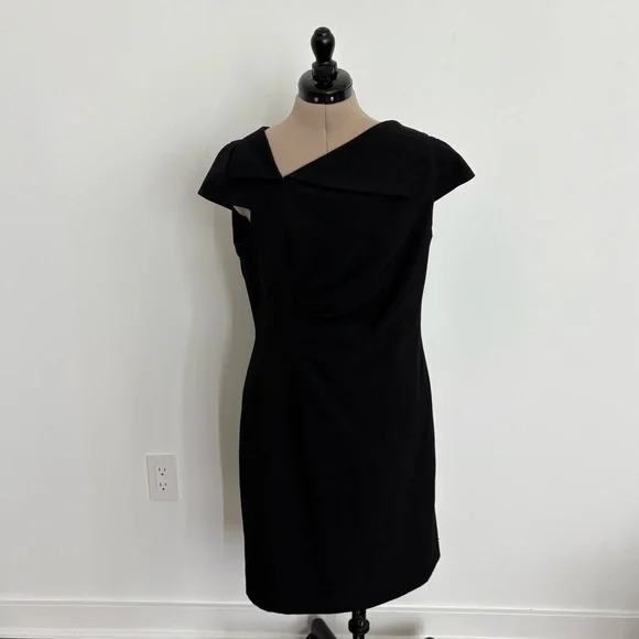 black tahari dress Dress Casual Midi By Tahari In Black, Size: 4 main image 1